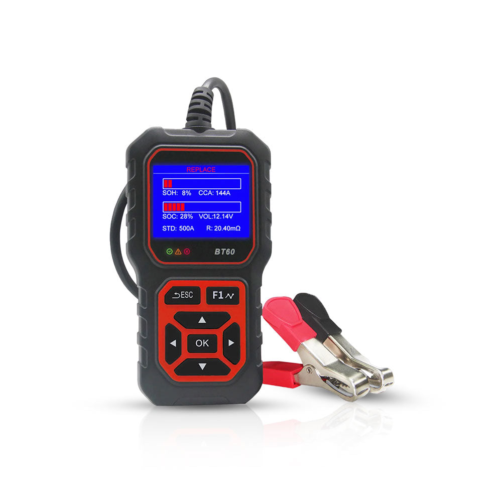 Car Battery Tester 12V 24V Automotive Battery Tester CCA Digital Auto  Battery Analyzer Accurate Battery Diagnostic Tool for Car Truck Motorcycle  ATV