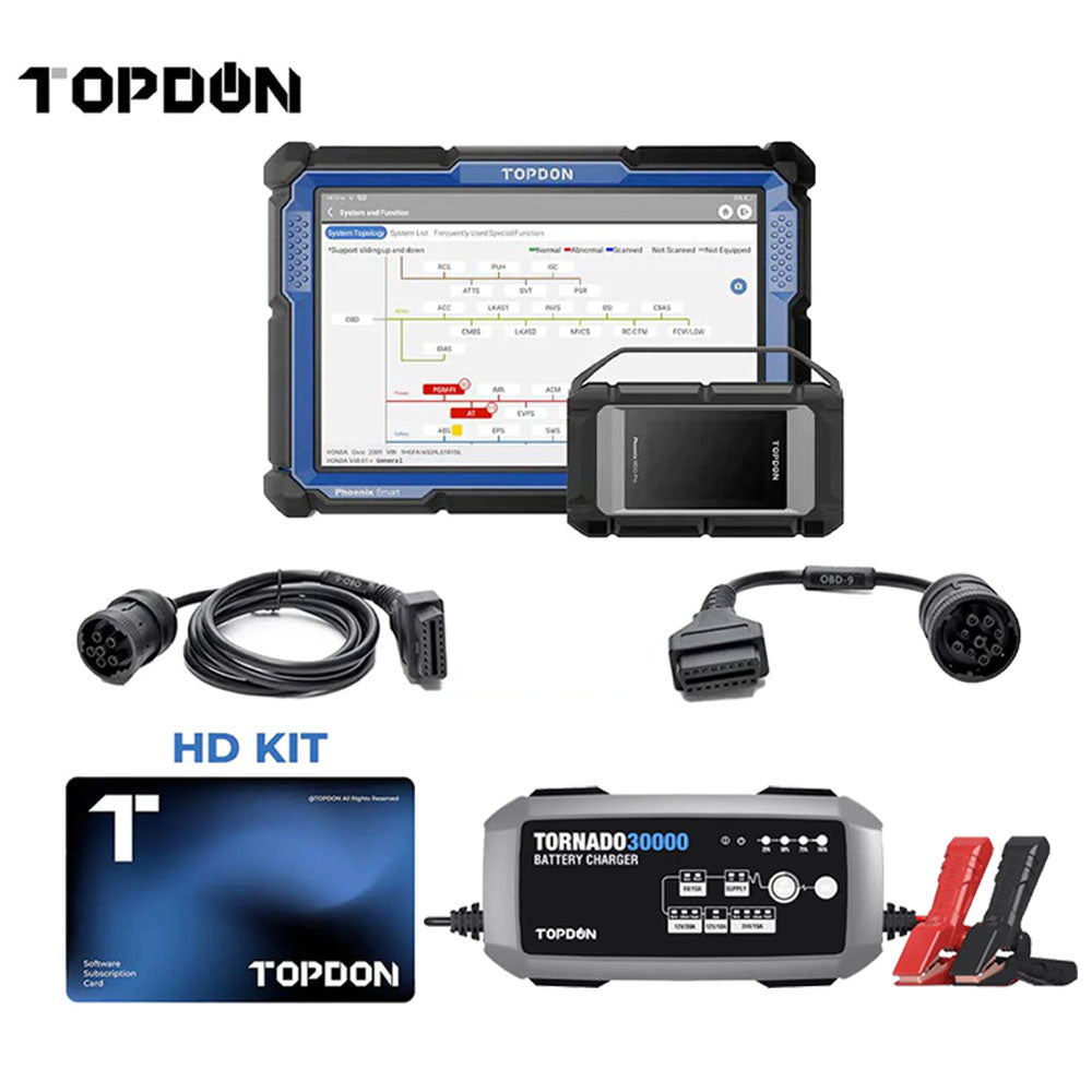 TOPDON Phoenix Plus Full System ECU Programming Diagnostic Scanner - TOPDON
