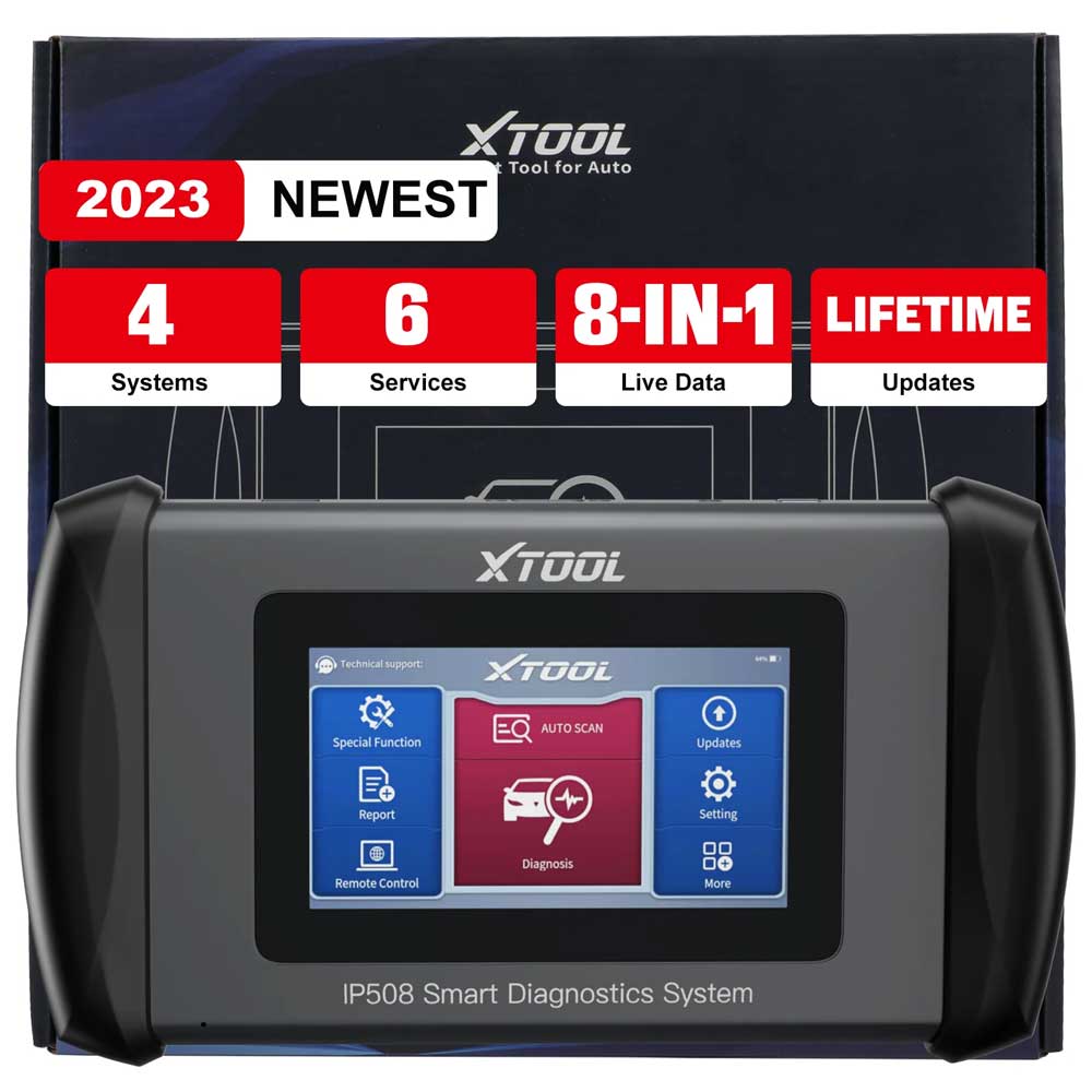 Lifetime Free Update XTOOL InPlus IP508 OBD2 System Diagnostic Tools ABS  SRS AT Engine Scanner