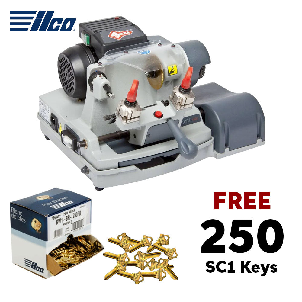 Kaba Ilco Speed 045 Manual Key Cutting Machine Titanium-Coated