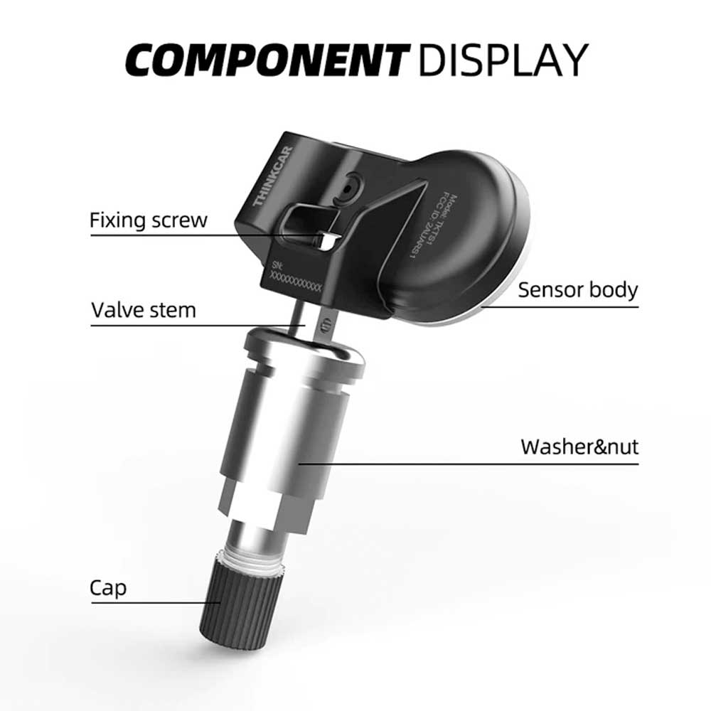 THINKCAR THINKTPMS S1 Metal Tip - TPMS Tire Pressure Sensor Automotive