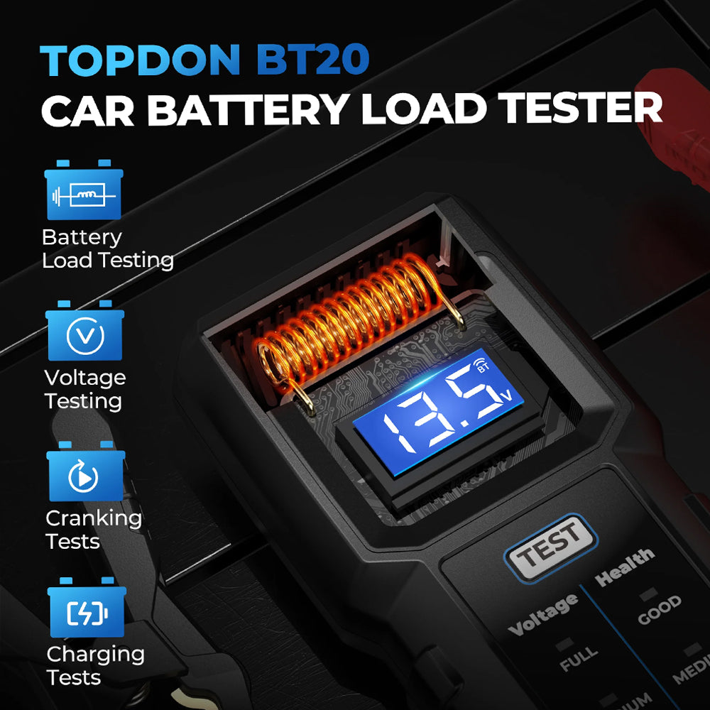 TOPDON BT 20 - Entry Level Wireless Tester For 12V Battery.