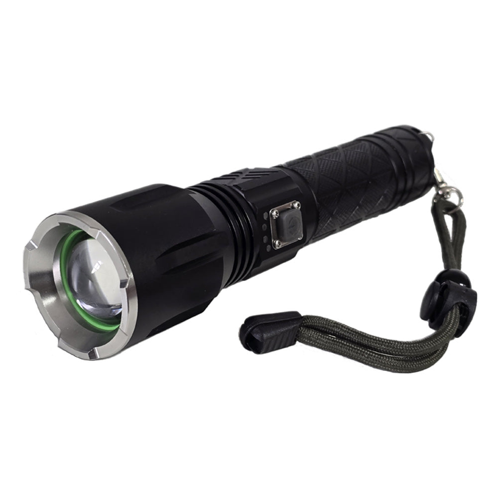 ECS TOOLS - RH-12270 - XHP90 Flashlight with Power Bank Zoom Output Power - Aluminum