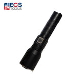 ECS TOOLS - RH-12270 - XHP90 Flashlight with Power Bank Zoom Output Power - Aluminum