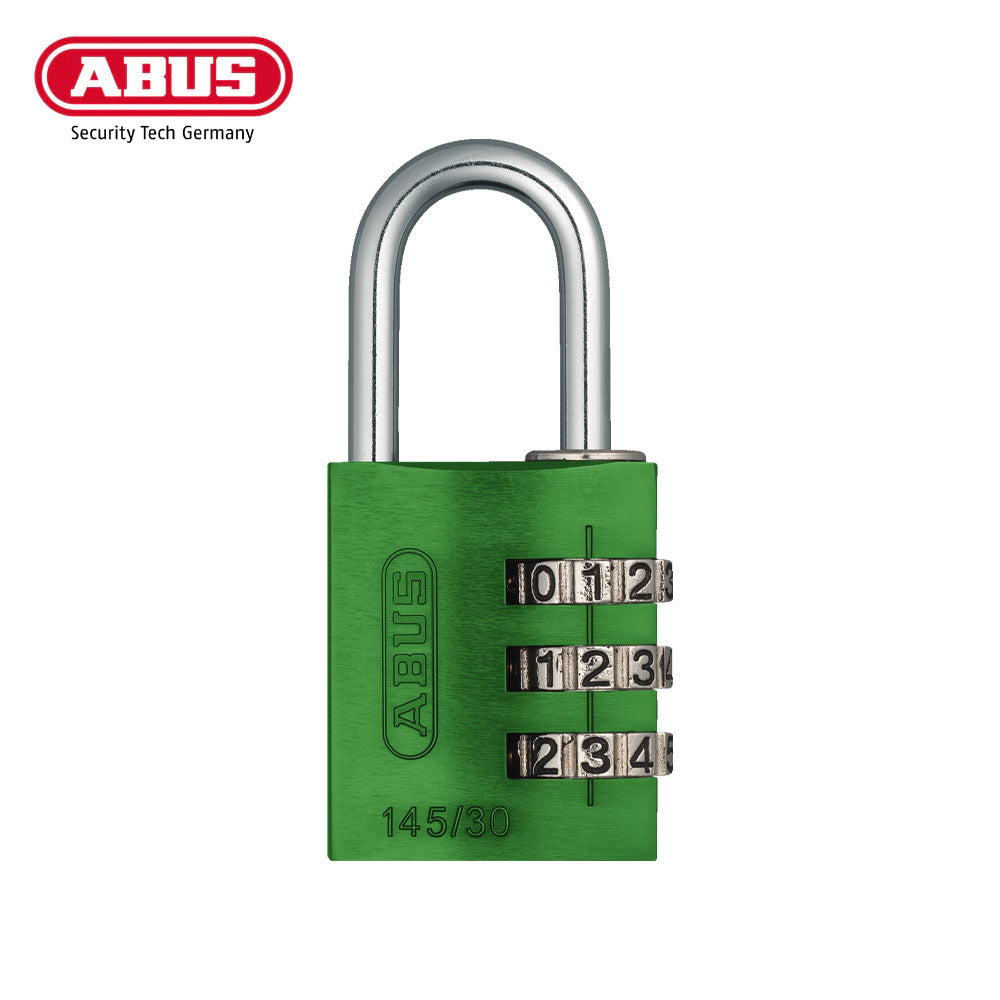 ABUS - 145/30 - Corrosion Resistant Solid Aluminum 3-Digit Code Combination Lock with Optional Finish