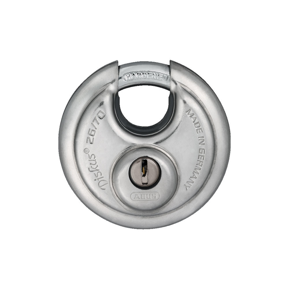 ABUS - 26/70 - Heavy-Duty Stainless Steel Padlock with Optional Keying - 2-3/4 Inch Width