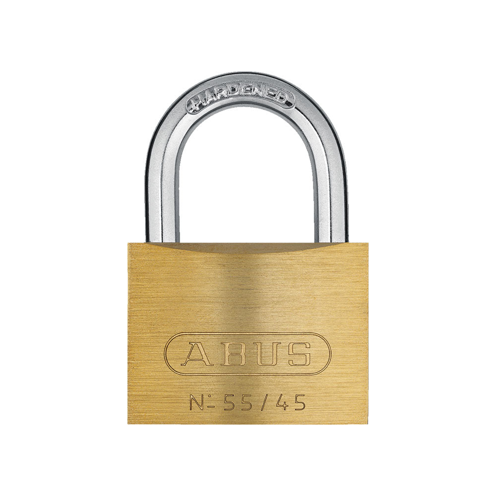 ABUS - 55/45 - Self-Locking Solid Brass Padlock with Optional Keying - 1-57/64 Inch Width