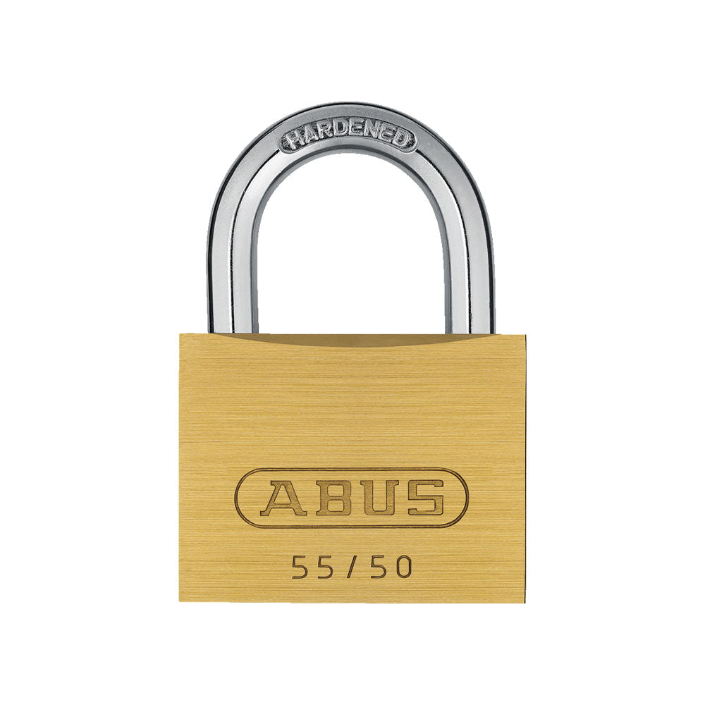 ABUS - 55/50 - Self-Locking Solid Brass Padlock with Optional Keying - 1-57/64 Inch Width