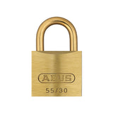 ABUS - 55MB/30 - Self-Locking Solid Brass Padlock with Optional Keying - 1-9/64 Inch Width