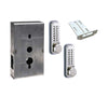 Codelocks CL290 Mechanical, Light Duty, Grade 2, Optional Finish, Tubular Mortise Latchbolt, Key Override, Back to Back Gate Box Kit