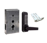 Codelocks CL410 Mechanical, Marine Grade, Medium Duty, Black Tubular Latchbolt Gate Box Kit