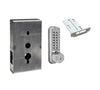 Codelocks CL210 Mechanical, Light Duty, Grade 2, Stainless Steel, Tubular Mortise Latchbolt, Key Override Gate Box Kit