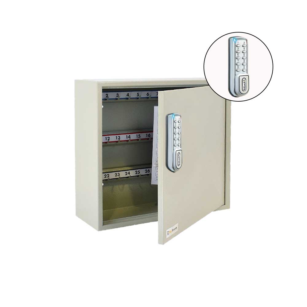 Codelocks Optional Hook Key and Padlock Cabinet with KL1200 SG Kitlock