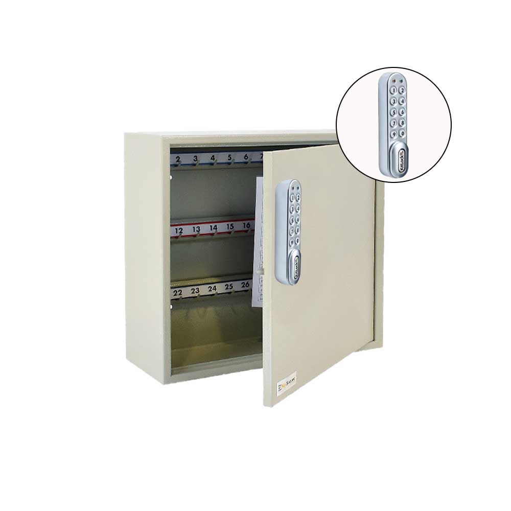 Codelocks Optional Hook Key and Padlock Cabinet with KL1000 SG Kitlock