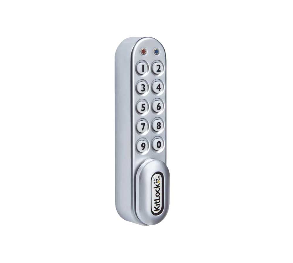 Codelocks KL1000 Classic+ Electronic Silver Grey Vertical KitLock Locker Lock