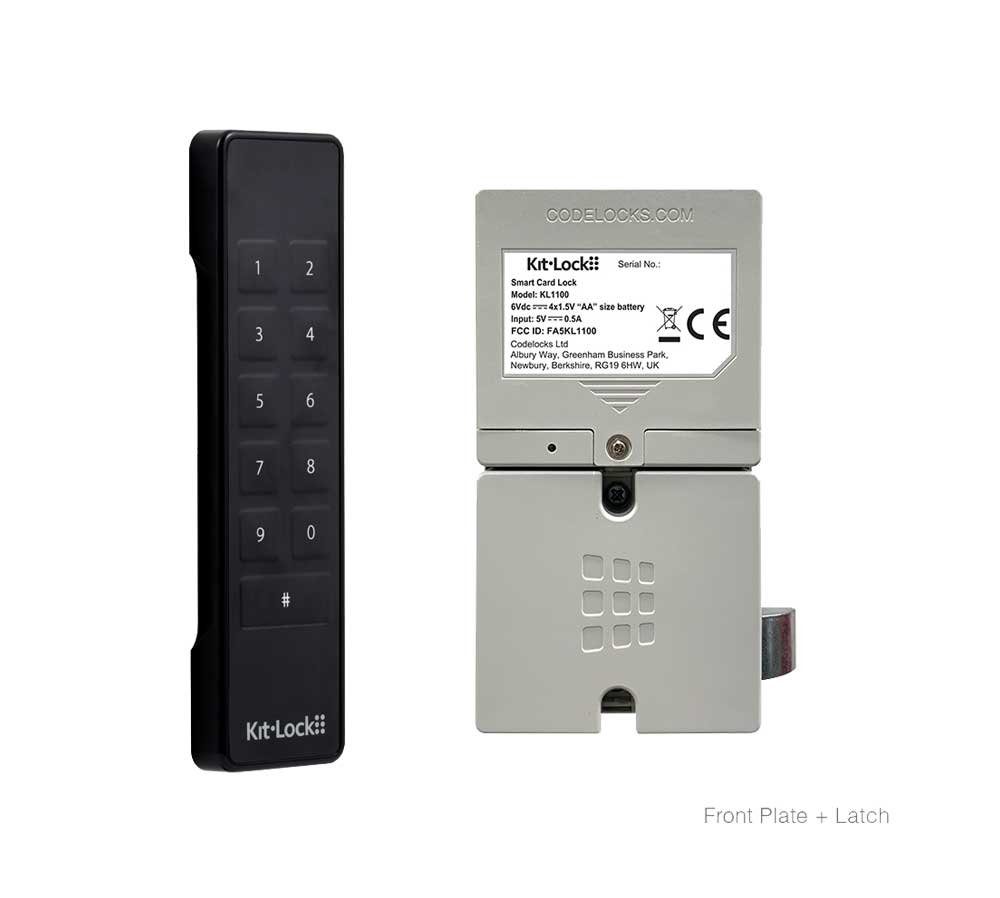 Codelocks KL1100 Optional Finish Electronic KitLock Keypad Locker Lock with Powered Latch