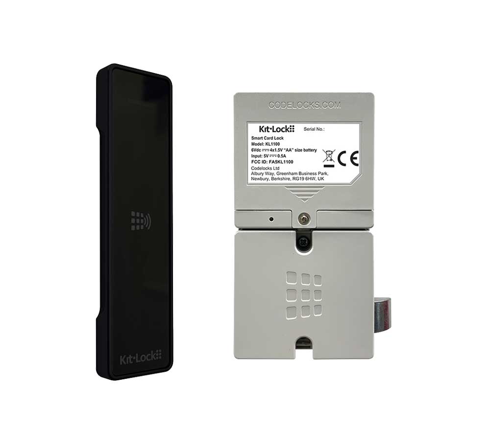 Codelocks KL1100 Optional Finish Electronic KitLock RFID Locker Lock with Powered Latch