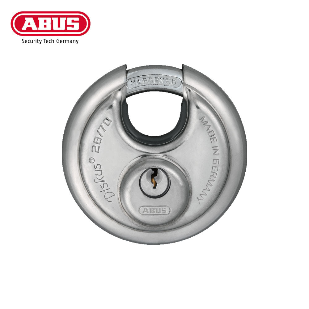 ABUS - 28/70 - Tamper-Proof Stainless Steel Padlock with Optional Keying - 2-3/4 Inch Width