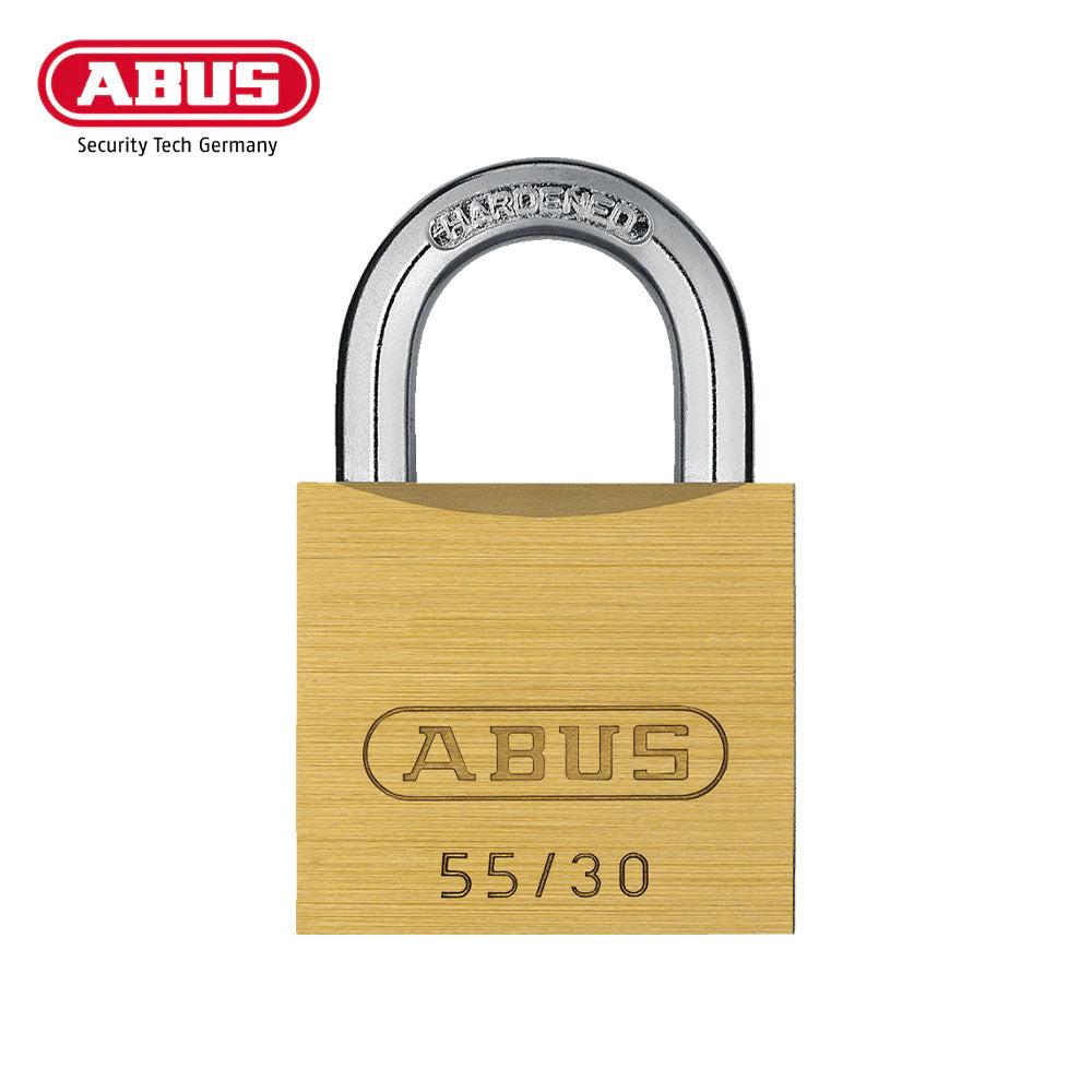 ABUS - 55/30 - Self-Locking Solid Brass Padlock with Optional Keying - 1-9/64 Inch Width