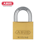 ABUS - 55/40 - Self-Locking Solid Brass Padlock with Optional Keying - 1-1/2 Inch Width