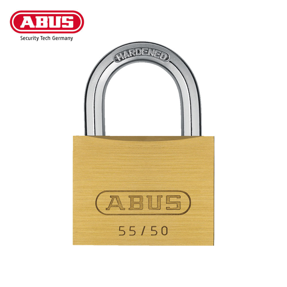 ABUS - 55/50 - Self-Locking Solid Brass Padlock with Optional Keying - 1-57/64 Inch Width