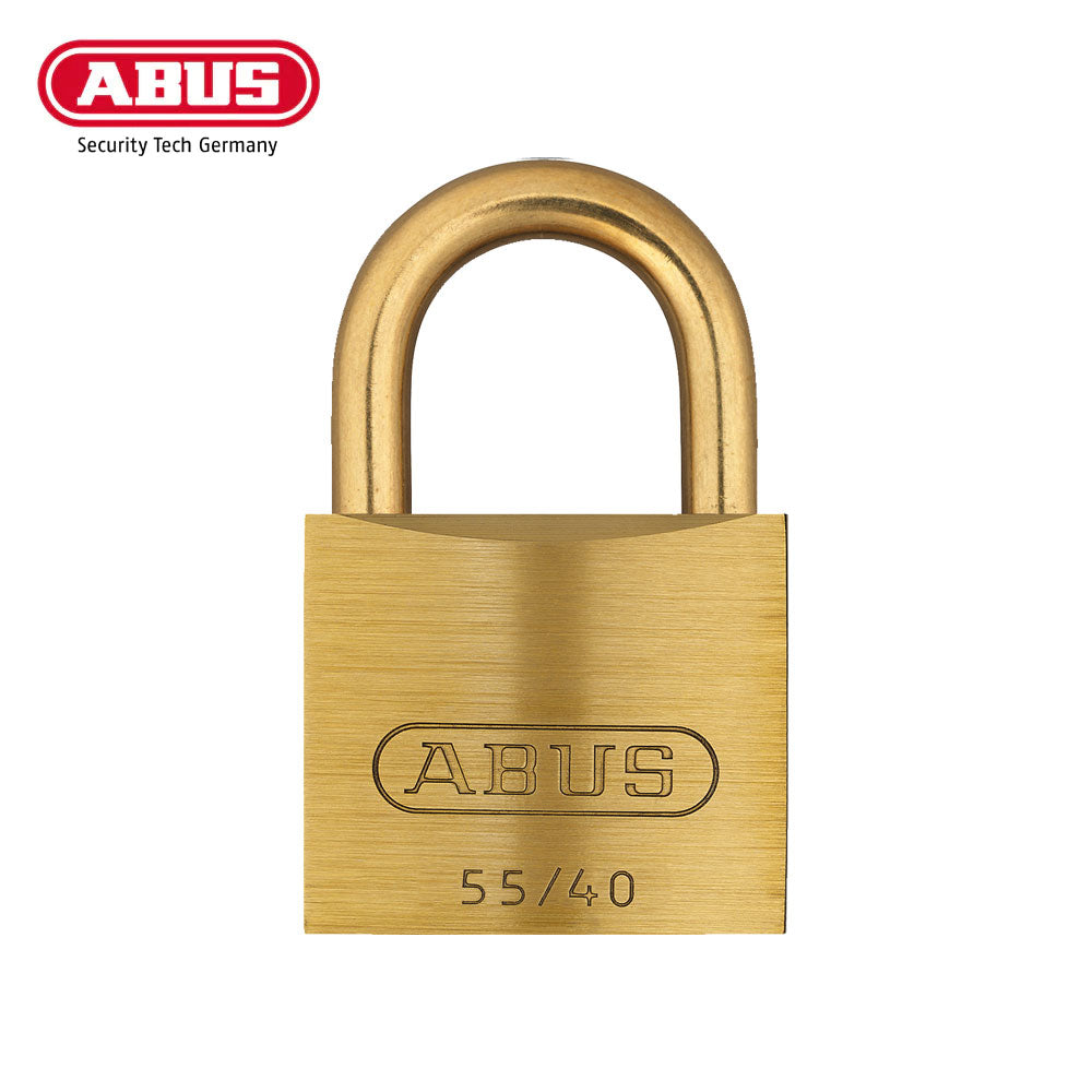 ABUS - 55MB/40 - Self-Locking Solid Brass Padlock with Optional Keying - 1-1/2 Inch Width