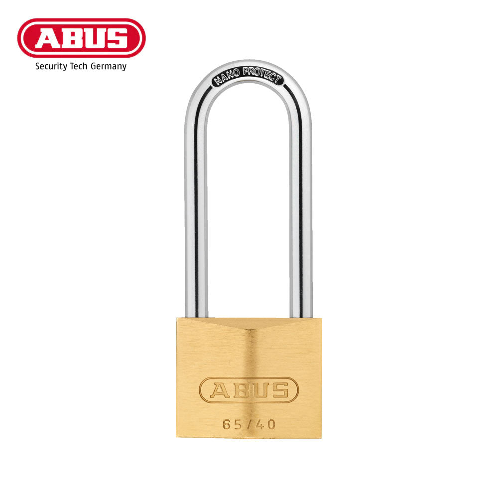 ABUS - 65/40HB63 - Extreme Corrosion Resistance Soild Brass Padlock with Optional Keying - 1-17/32 Inch Width