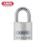 ABUS - 80TI/45 - Extreme Corrosion Resistance Titalium Padlock with Optional Keying - 1-49/64 Inch Width