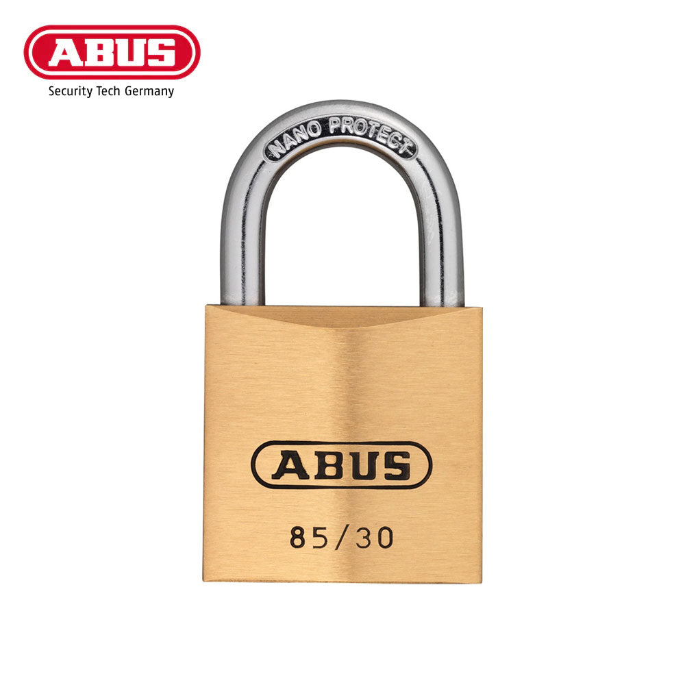 ABUS - 85/30 - Extreme Corrosion Resistant Brass Padlock with Optional Keying - 1-31/32 Inch Width