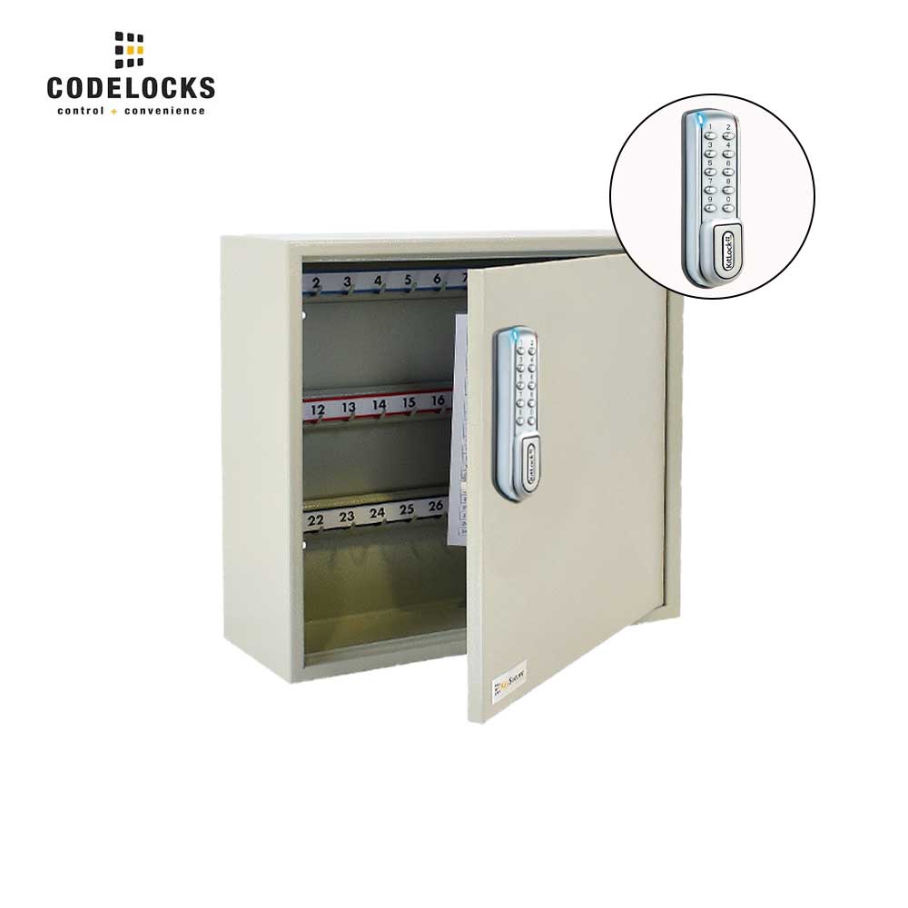 Codelocks Optional Hook Padlock Cabinet with KL1200 SG Kitlock