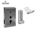 Codelocks CL255 Mechanical, Light Duty, Grade 2, Optional Finish, Tubular Mortise Latchbolt, Key Override Gate Box Kit