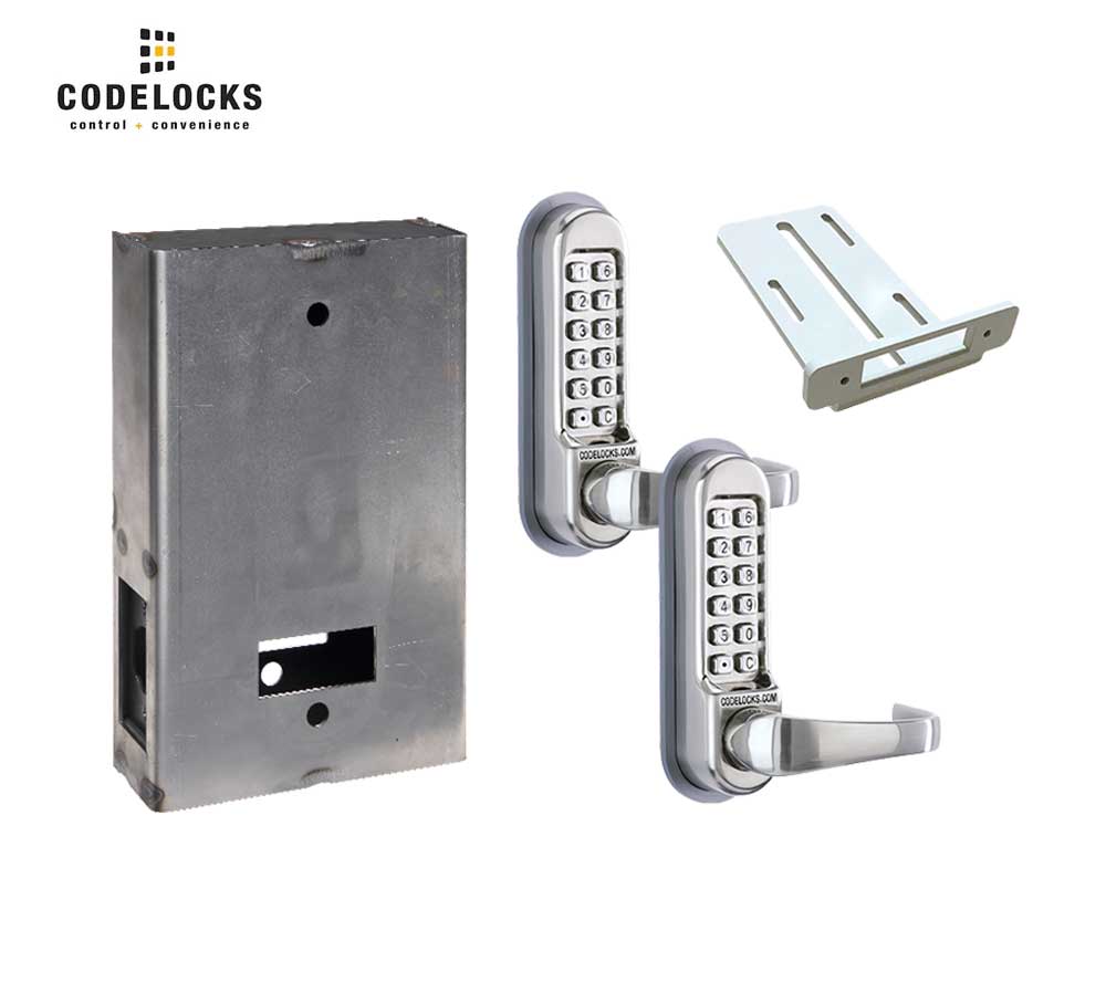 Codelocks CL515 Mechanical, Heavy Duty, Optional Finish, Back to Back, Tubular Latchbolt Gate Box Kit