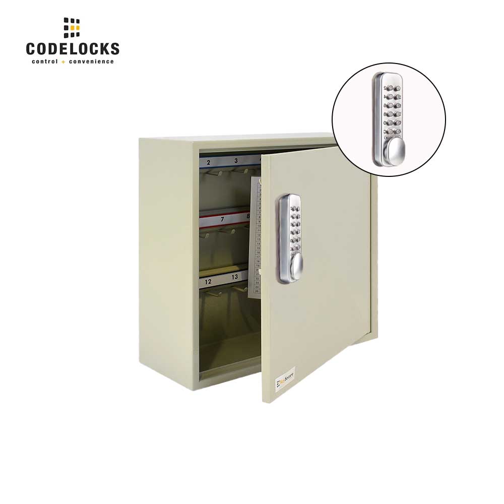 Codelocks 25 Hook Portable Padlock Cabinet with CL160 SG Mechanical Lock