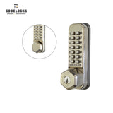 Codelocks CL290 Mechanical, Light Duty, Grade 2, Optional Finish, Back to Back, Dual Backset, Tubular Latch with Key Override