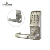 Codelocks CL5250 Electronic Smart Lock, Heavy Duty, Grade 2, Brushed Steel, 86 Prep Mortise Lock with Optional Cylinder Prep