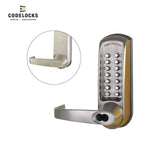 Codelocks CL610 Mechanical, Heavy Duty, Grade 2, Optional Finish, Optional Backset Tubular Latchbolt with Optional Cylinder Prep