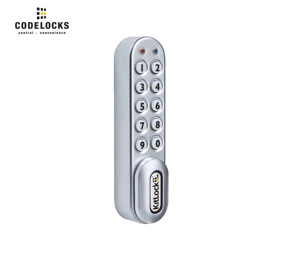 Codelocks KL1000 Classic+ Electronic Silver Grey Vertical KitLock Locker Lock