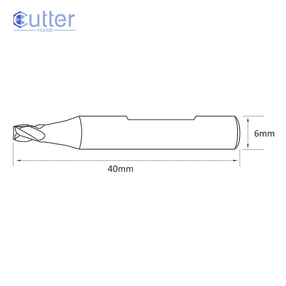 High Grade Carbide 3mm End Mill Cutter - P-3715