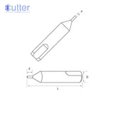 High Grade Carbide 1mm End Mill Cutter for Bianchi - P-3896