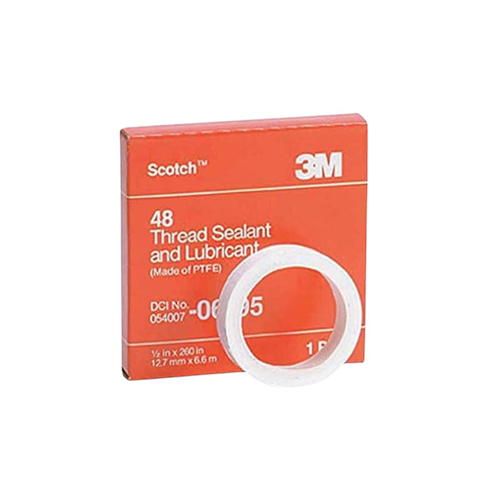 3M - 06195 - Scotch Thread Sealant and Lubricant 48 - 1/2" x 260" - White