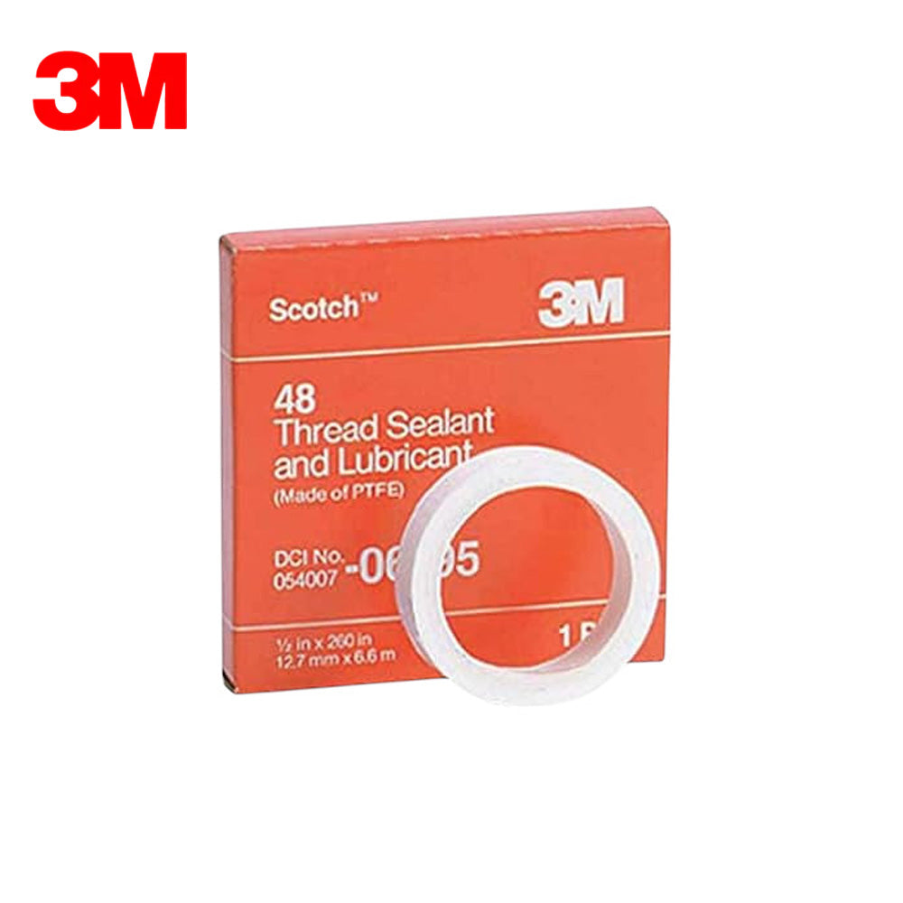 3M - 06195 - Scotch Thread Sealant and Lubricant 48 - 1/2" x 260" - White