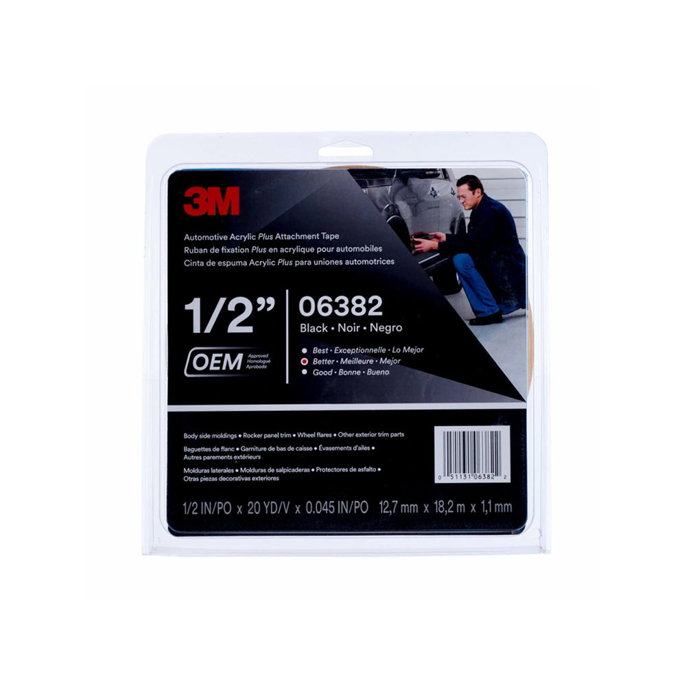 3M - 06382 - Automotive Acrylic Plus Attachment Tape - Black