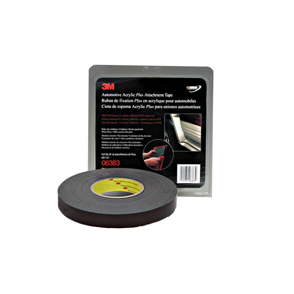 3M - 06383 - Automotive Acrylic Plus Attachment Tape - 7/8" x 20 Yard - Black