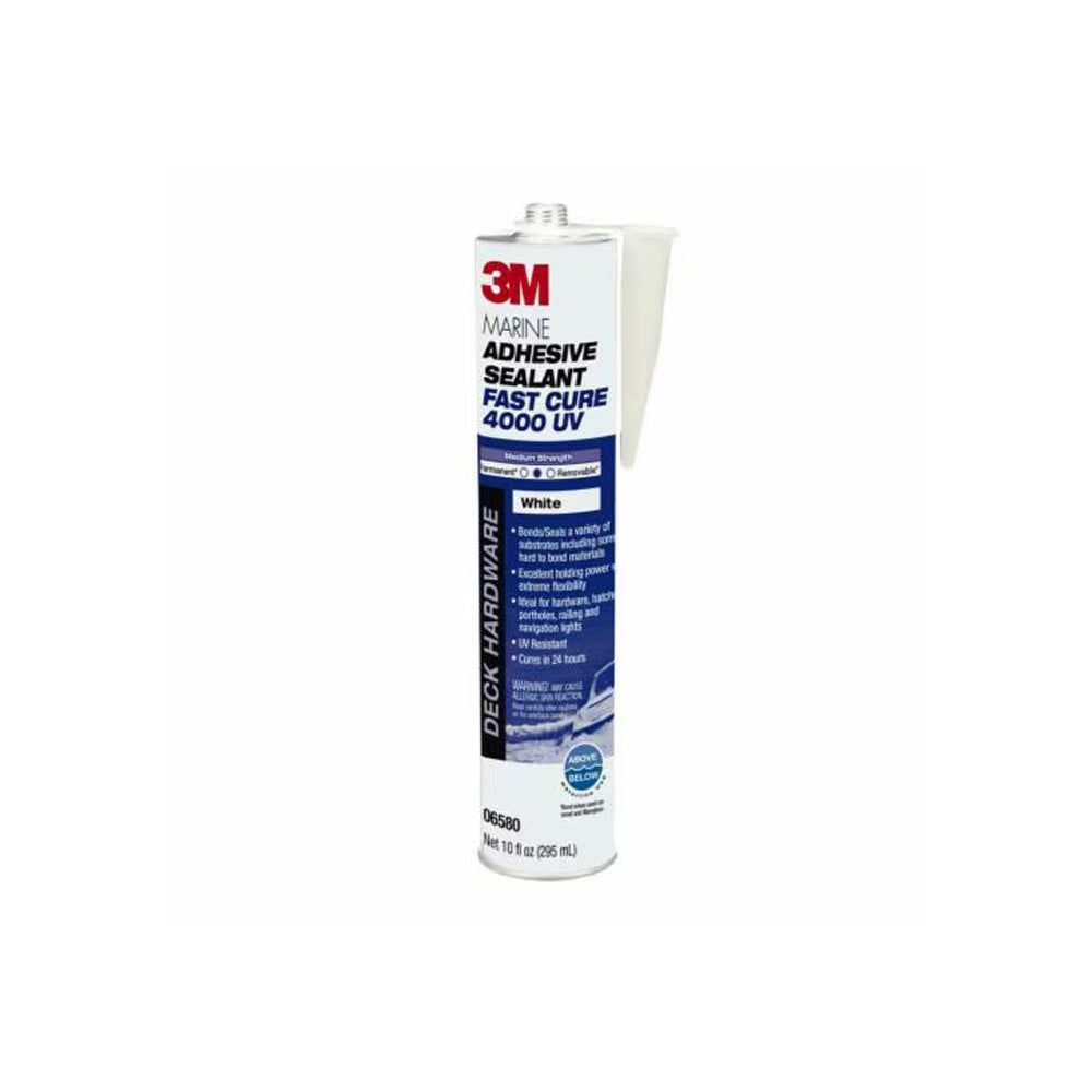 3M - 06580 - Marine Adhesive Sealant 4000 UV - White - 295 ml Cartridge