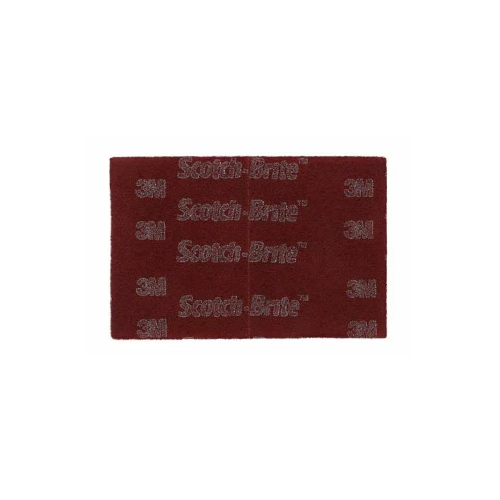 3M - 07447 - Scotch-Brite Hand Pad - HP-HP - A/O Very Fine - 6" x 9" - Maroon