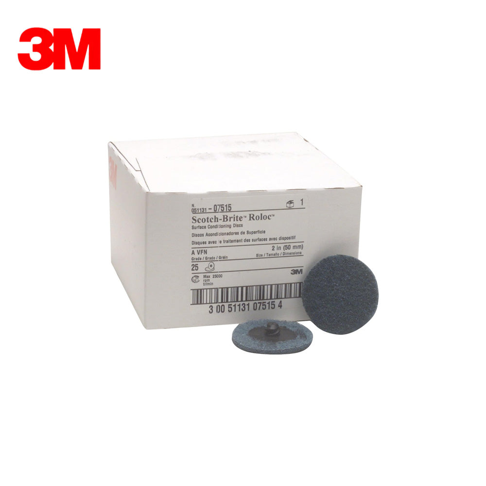 3M - 07515 - Scotch-Brite Roloc Surface Conditioning Disc - 2" - A/O Very Fine - 25 Per Box