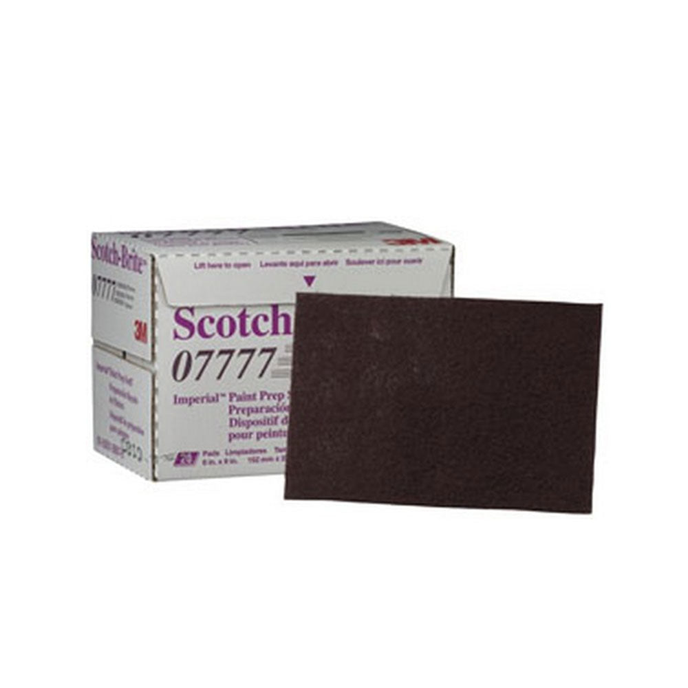 3M - 07777 - Scotch-Brite Paint Prep Scuff Hand Pad Maroon - 20 Pads Per Box