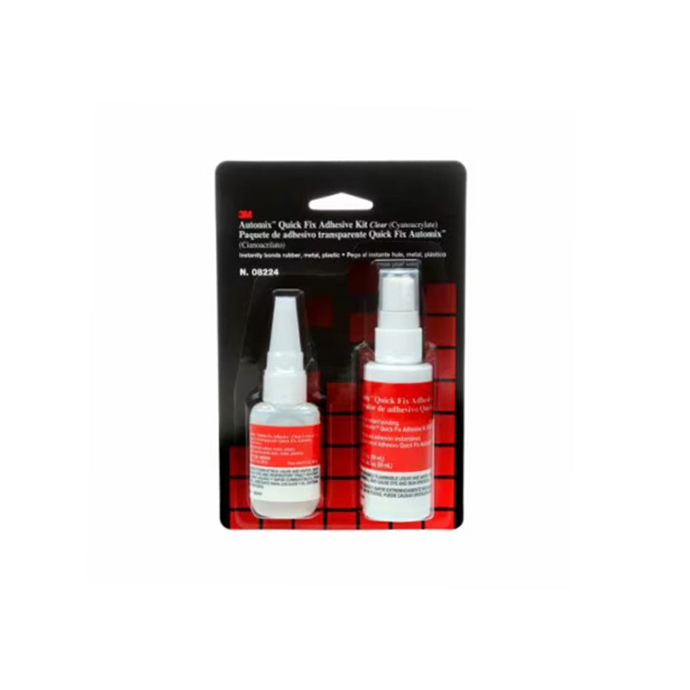 3M - 08224 - Quick Fix with Accelerator Kit - 0.7 oz Adhesive/2.0 oz Accelerator Bottles