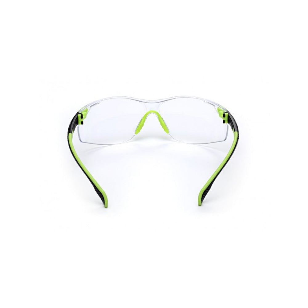 3M - 27182 - Solus 1000-Series Safety Glasses S1201SGAF - Clear Scotchgard Anti-Fog Lens - Green/Black