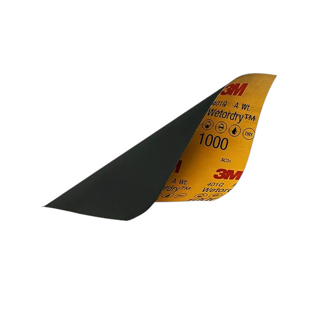 3M - 32021 - Wetordry Sandpaper - 1000 Grit - 9" x 11" - 5 Sheet Per Pack